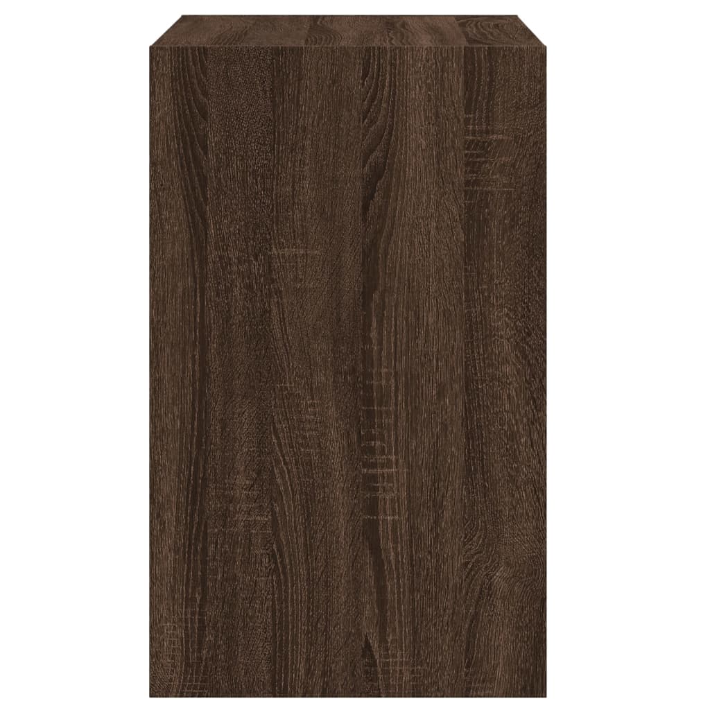 Armoire à chaussures chêne marron 60x42x69 cm bois ingénierie - XIOS