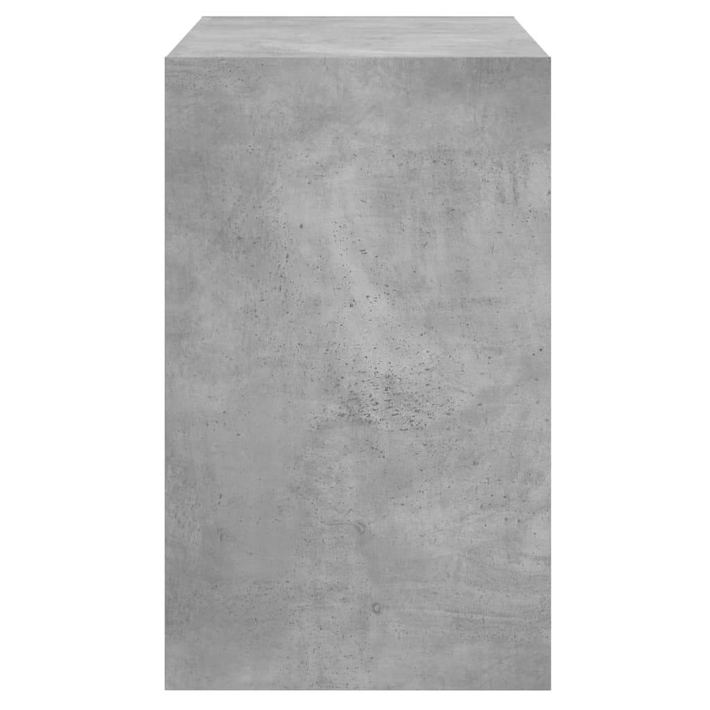 Armoire à chaussures gris béton 80x42x69 cm bois d'ingénierie - XIOS