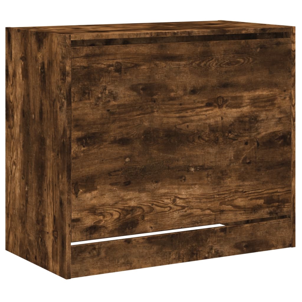 Armoire à chaussures chêne fumé 80x42x69 cm bois d'ingénierie - XIOS