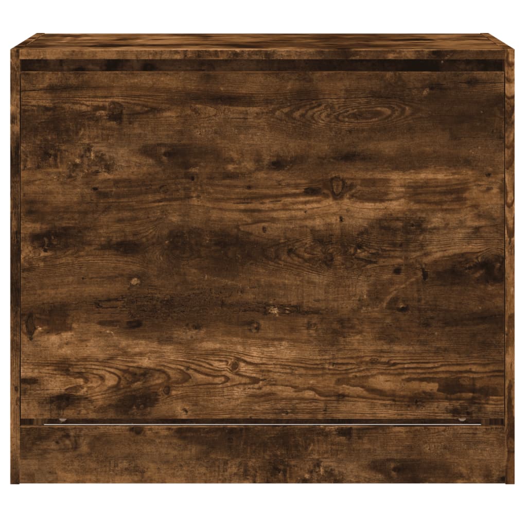 Armoire à chaussures chêne fumé 80x42x69 cm bois d'ingénierie - XIOS
