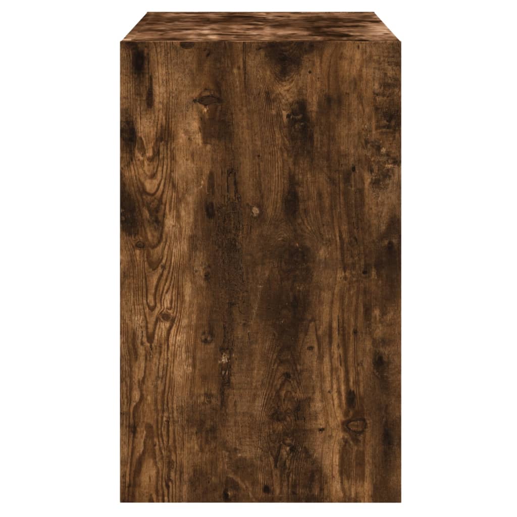 Armoire à chaussures chêne fumé 80x42x69 cm bois d'ingénierie - XIOS