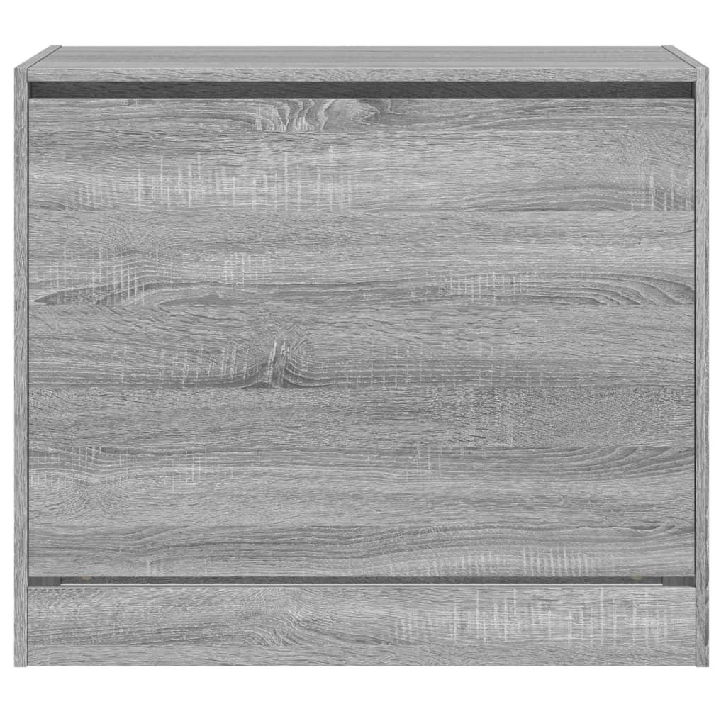 Armoire à chaussures sonoma gris 80x42x69 cm bois d'ingénierie - XIOS