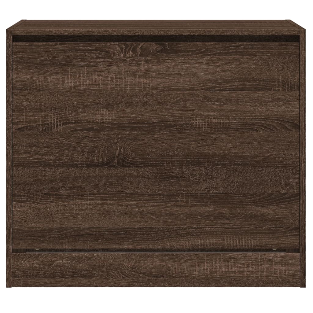 Armoire à chaussures chêne marron 80x42x69 cm bois ingénierie - XIOS