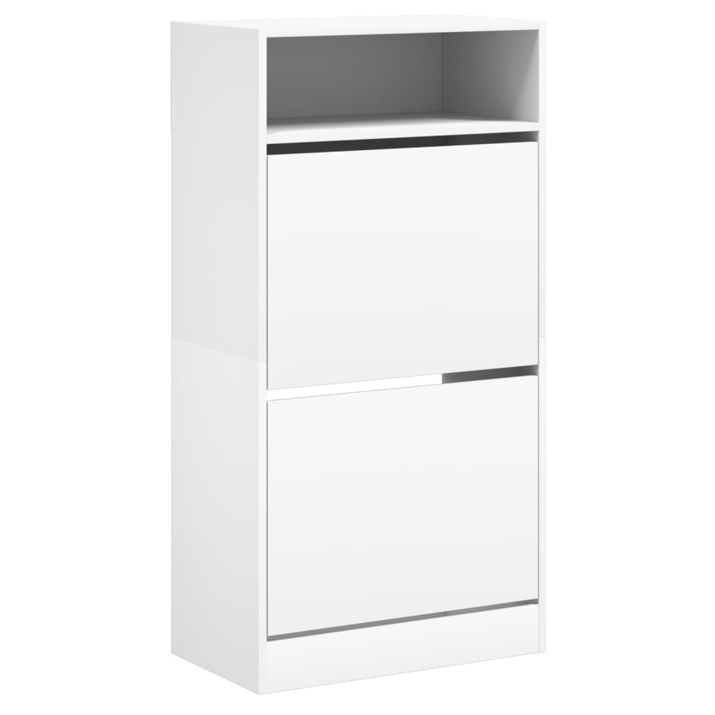 Armoire à chaussures blanc 60x34x116 cm bois d'ingénierie - XIOS