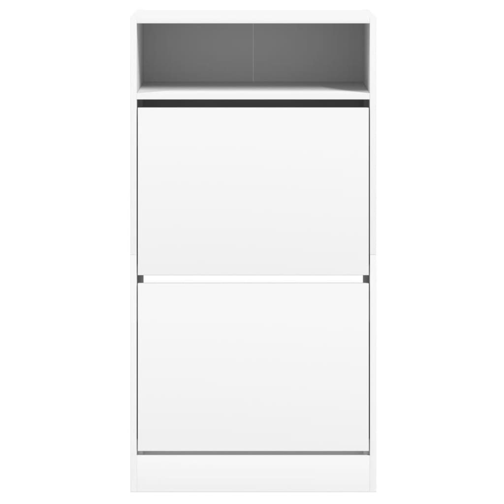 Armoire à chaussures blanc 60x34x116 cm bois d'ingénierie - XIOS