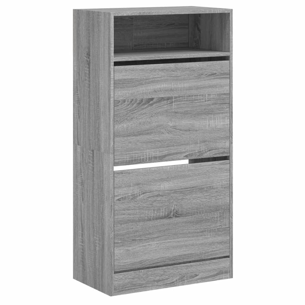Armoire à chaussures Sonoma gris 60x34x116 cm Bois d'ingénierie - XIOS