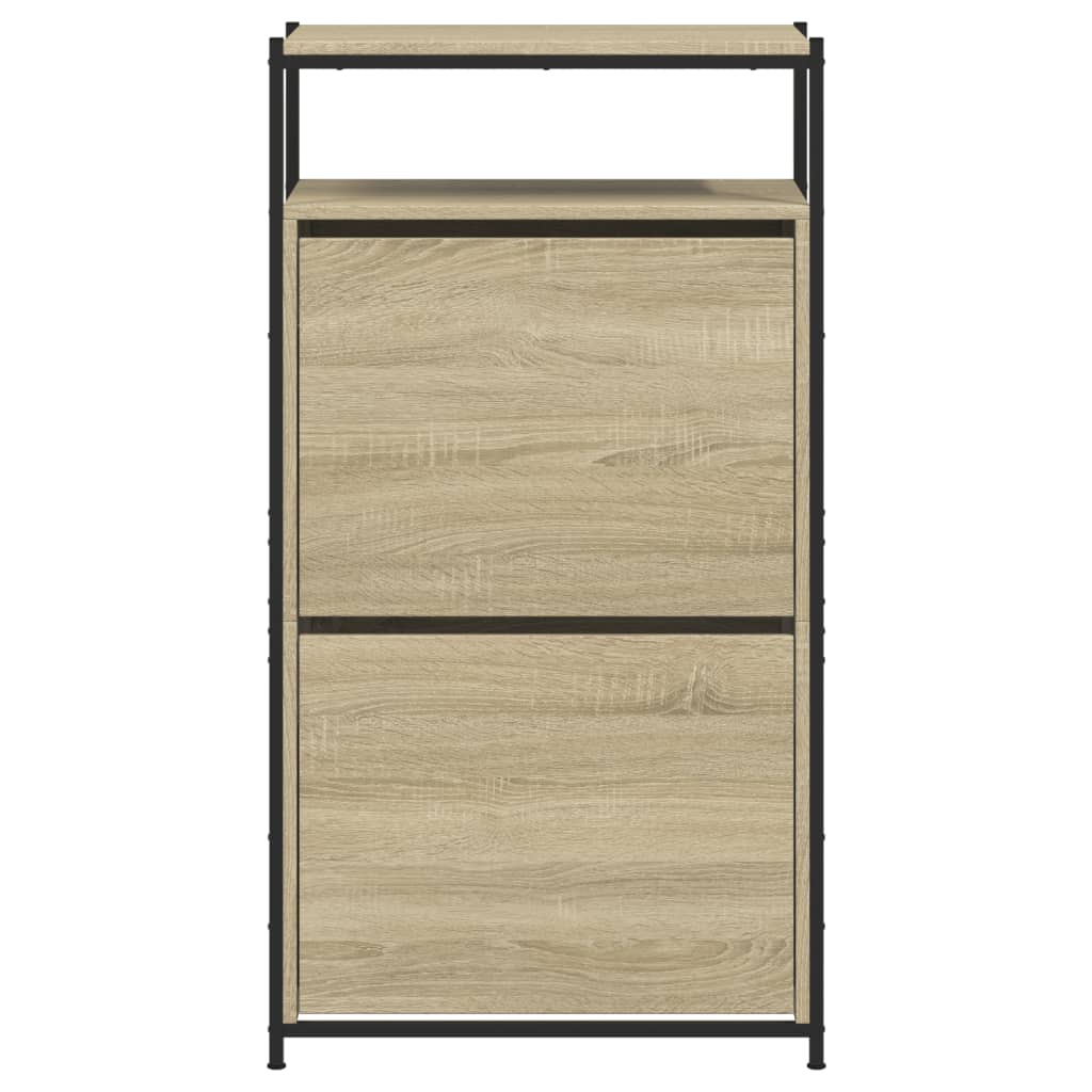 Armoire à chaussures chêne sonoma 60x34x112cm bois d'ingénierie - XIOS