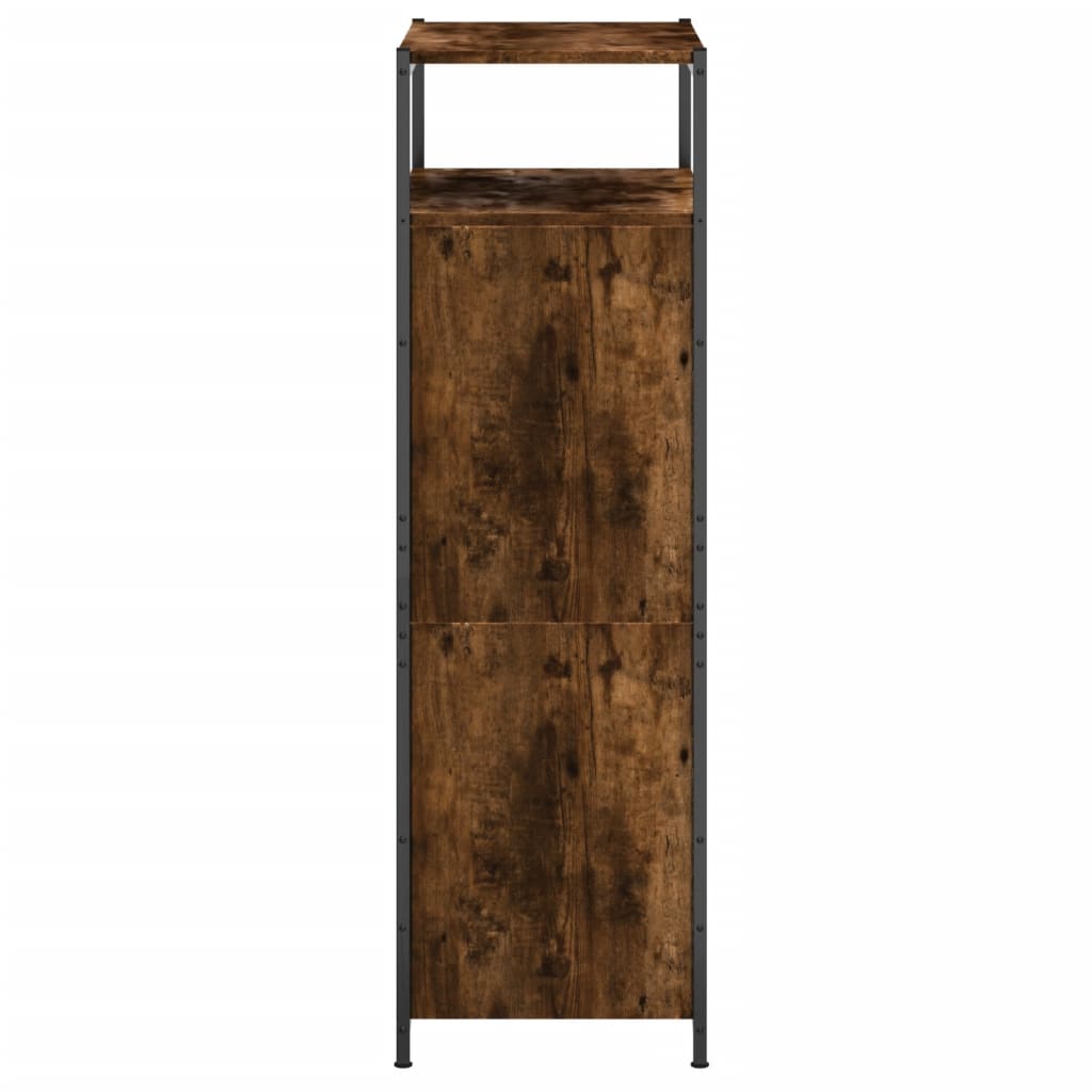 Armoire à chaussures chêne fumé 60x34x112 cm bois d'ingénierie - XIOS