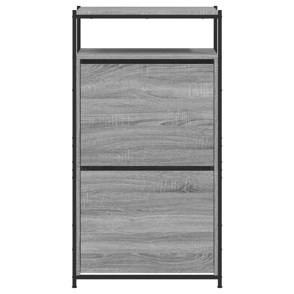 Armoire à chaussures Sonoma gris 60x34x112 cm Bois d'ingénierie - XIOS