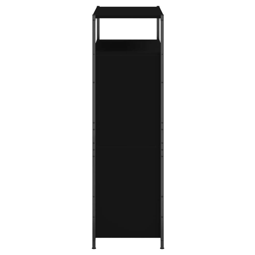 Armoire à chaussures noir 75x34x112 cm bois d'ingénierie - XIOS