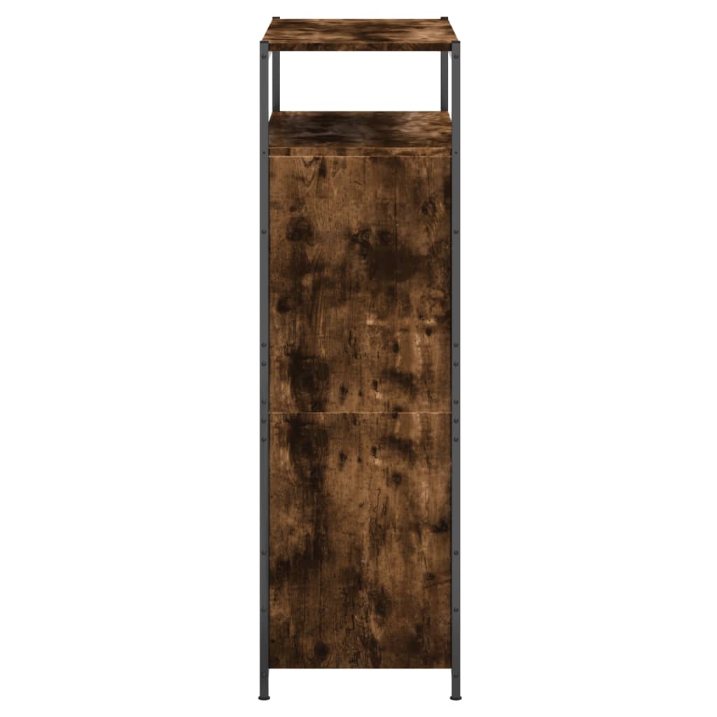 Armoire à chaussures chêne fumé 75x34x112 cm bois d'ingénierie - XIOS