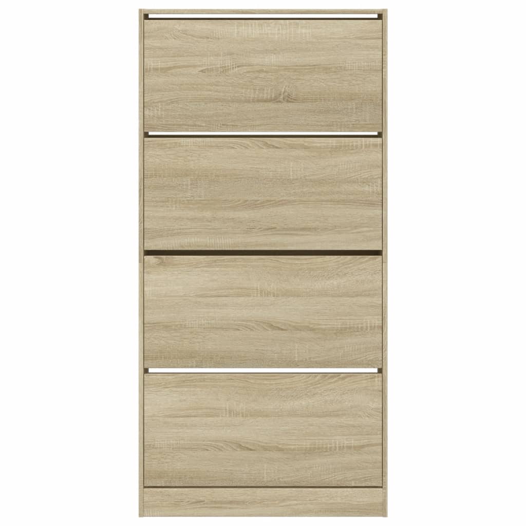 Armoire à chaussures 4 tiroirs rabattables chêne sonoma - XIOS