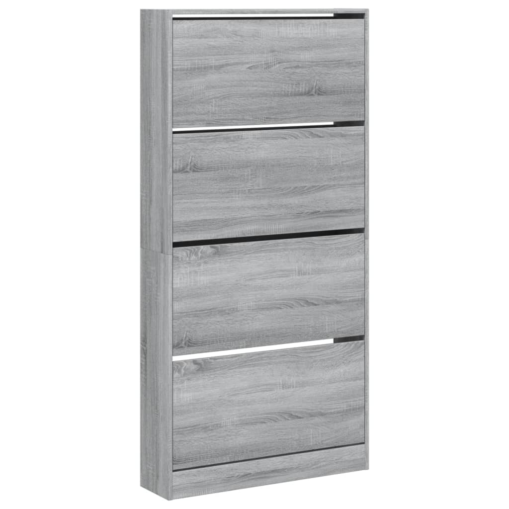 Armoire à chaussures 4 tiroirs rabattables sonoma gris - XIOS