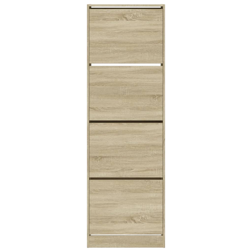 Armoire à chaussures 4 tiroirs rabattables chêne sonoma - XIOS