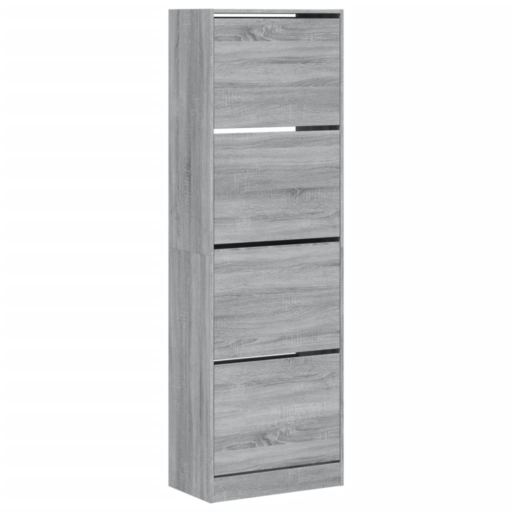 Armoire à chaussures 4 tiroirs rabattables sonoma gris - XIOS