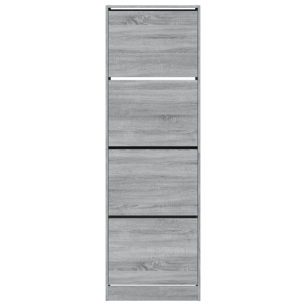 Armoire à chaussures 4 tiroirs rabattables sonoma gris - XIOS