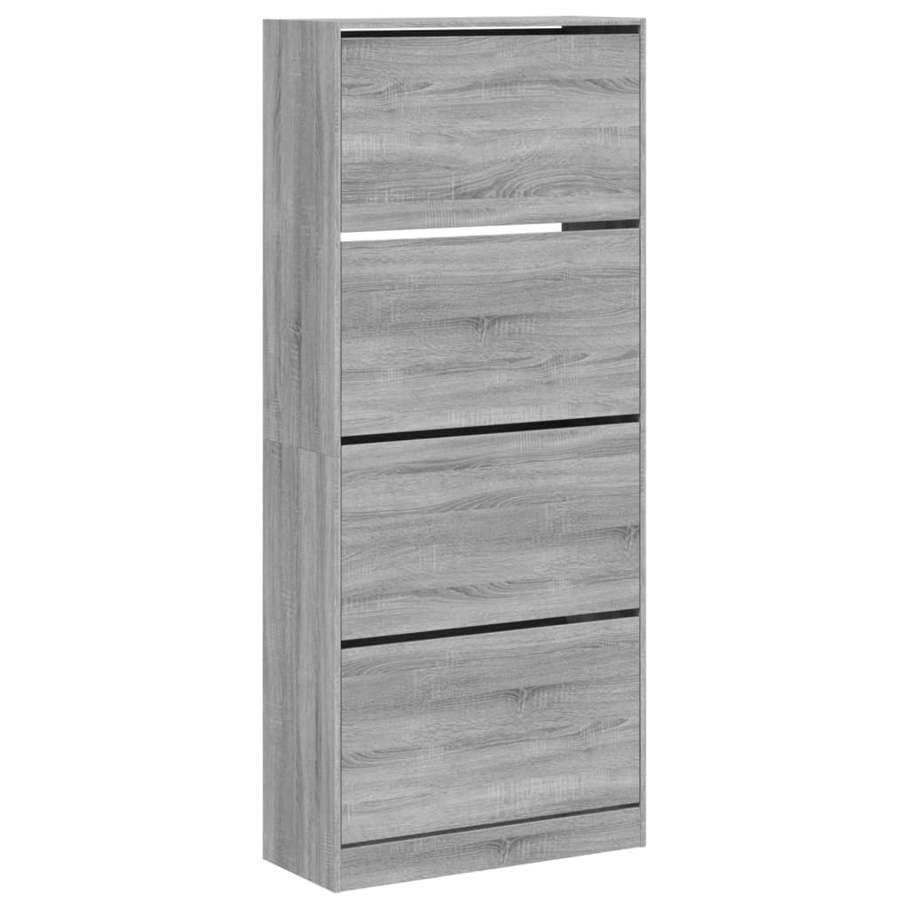 Armoire à chaussures 4 tiroirs rabattables sonoma gris - XIOS