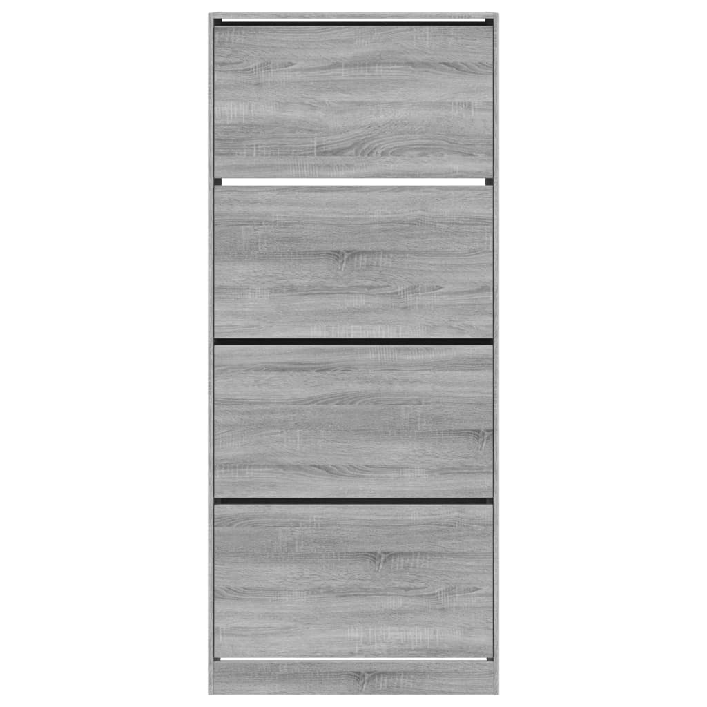 Armoire à chaussures 4 tiroirs rabattables sonoma gris - XIOS
