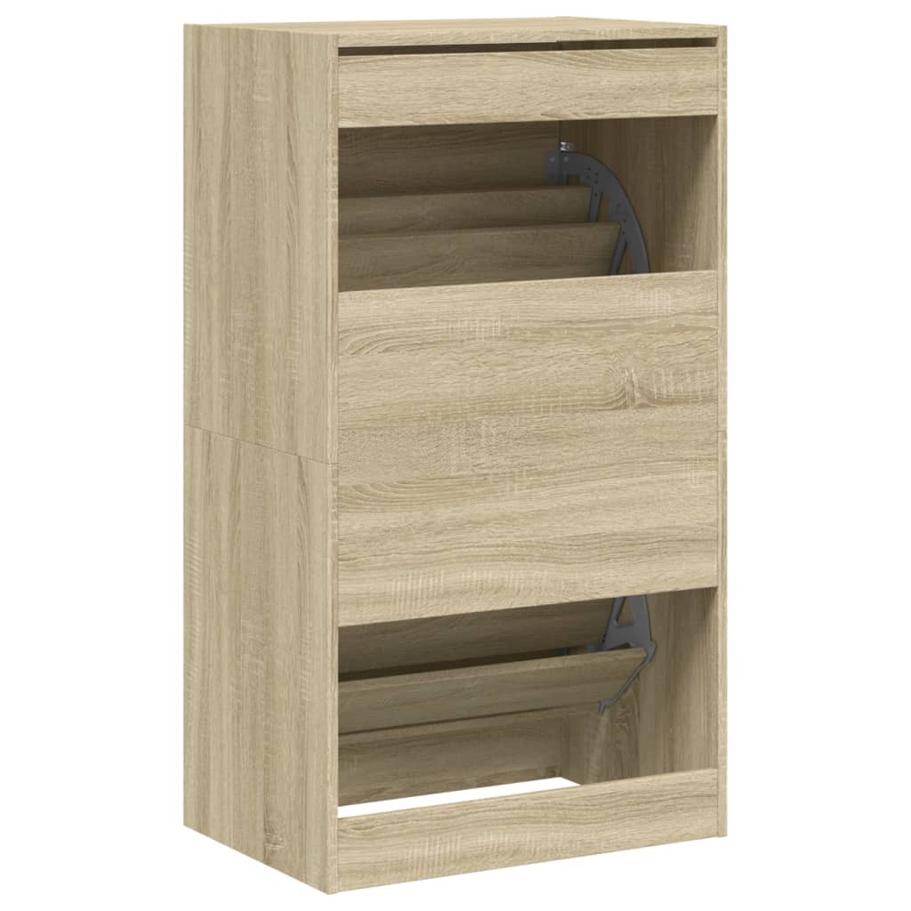 Armoire à chaussures 2 tiroirs rabattables chêne sonoma - XIOS