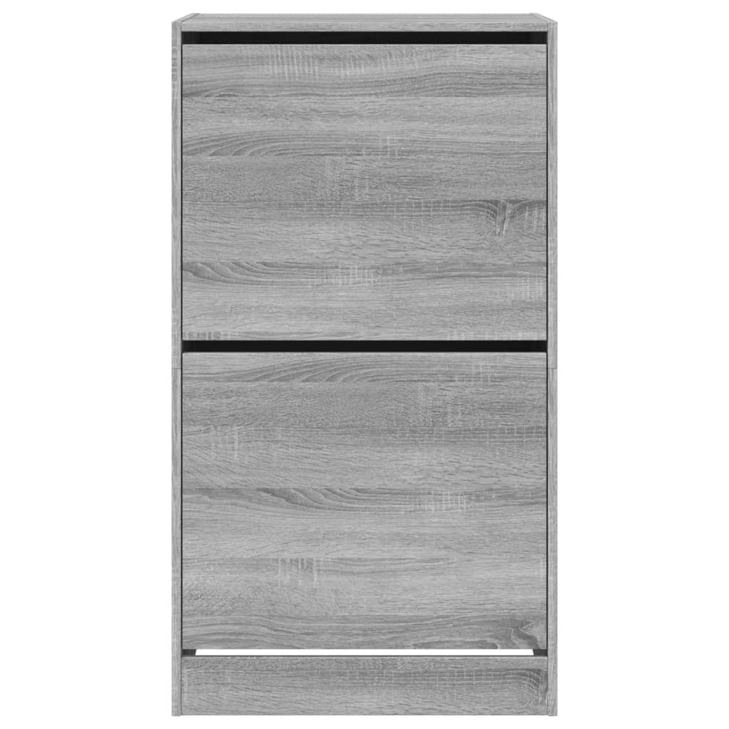 Armoire à chaussures 2 tiroirs rabattables sonoma gris - XIOS