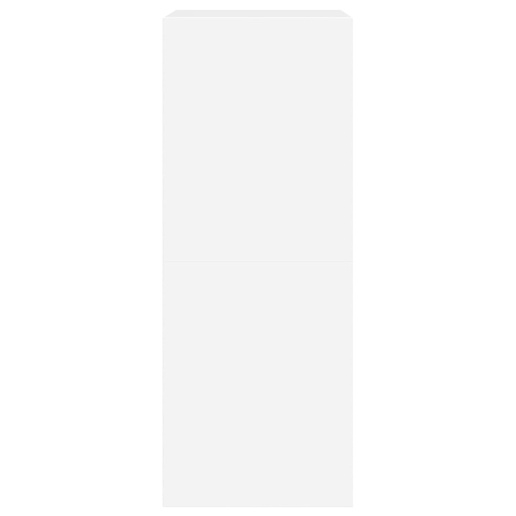 Armoire à chaussures 2 tiroirs rabattables blanc 80x42x108 cm - XIOS