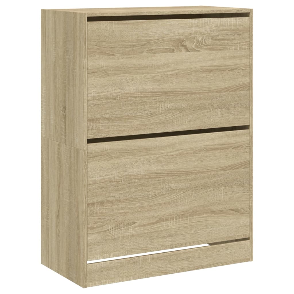 Armoire à chaussures 2 tiroirs rabattables chêne sonoma - XIOS