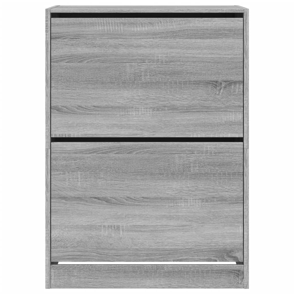 Armoire à chaussures 2 tiroirs rabattables sonoma gris - XIOS