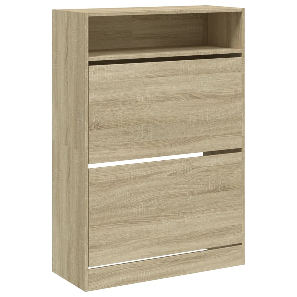 Armoire à chaussures 2 tiroirs rabattables chêne sonoma - XIOS