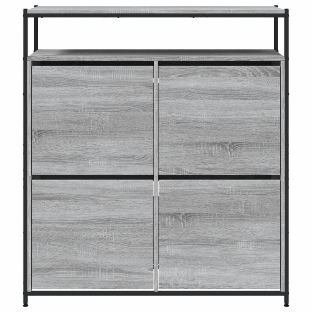 Armoire à chaussures 4 tiroirs rabattables sonoma gris - XIOS