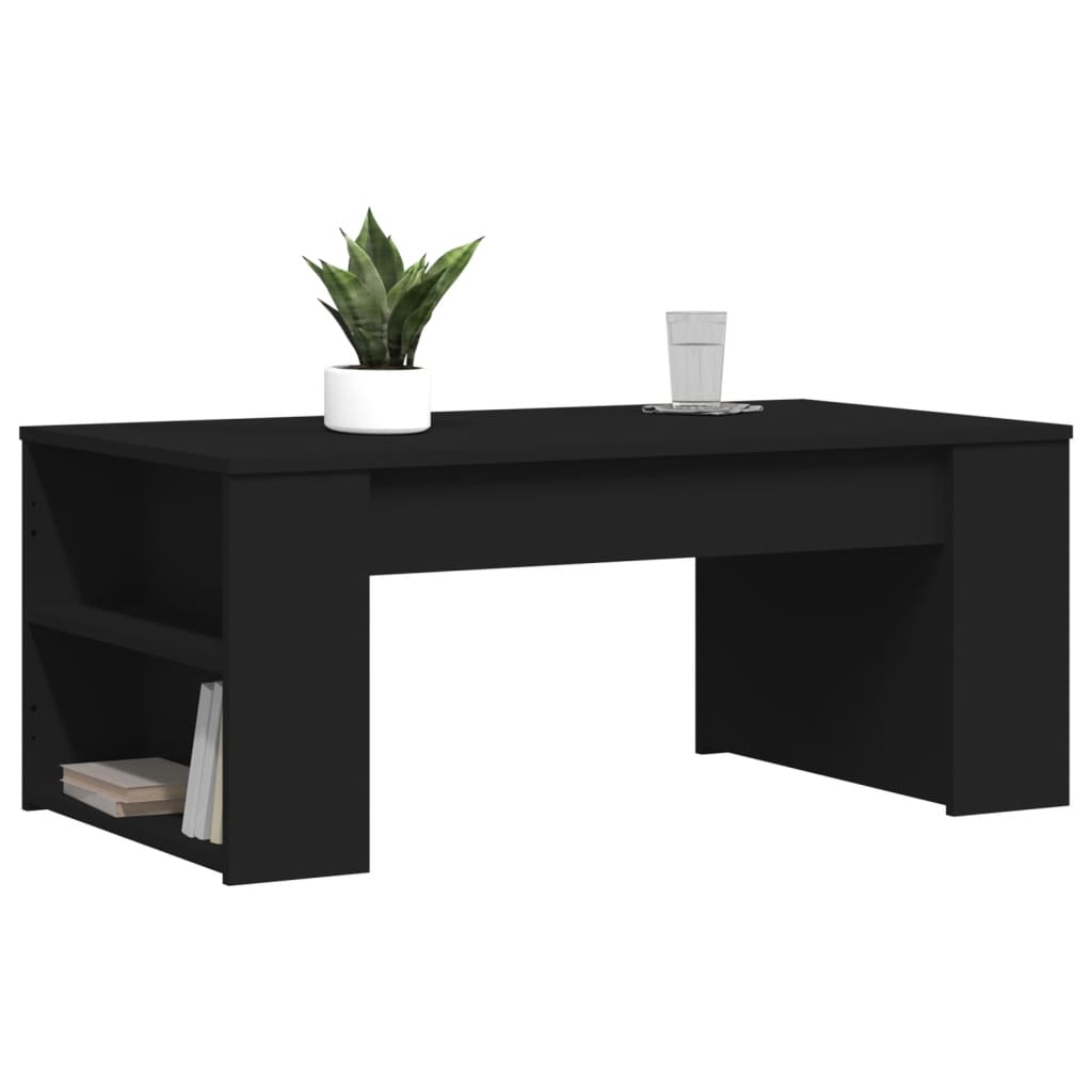 Table basse noir 102x55x42 cm bois d'ingénierie - XIOS