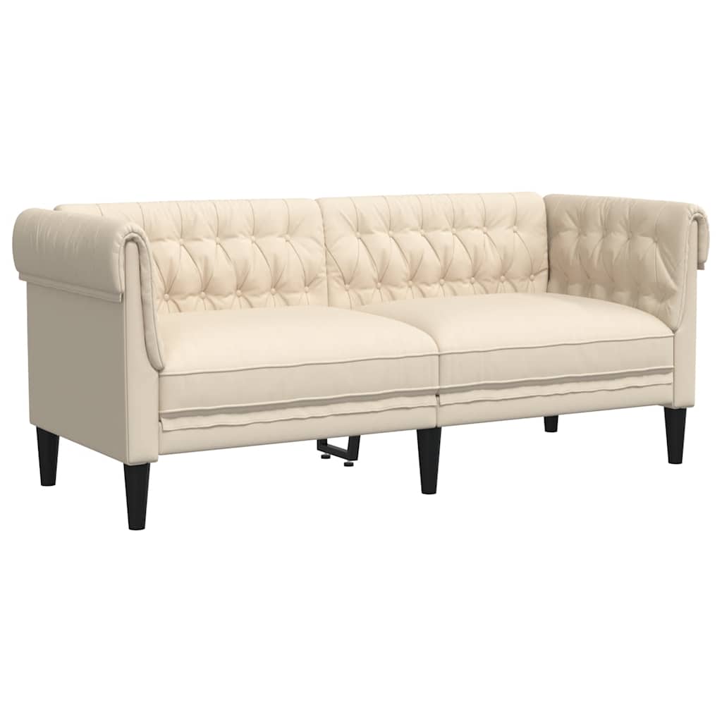 Canapé Chesterfield 2 places lin - XIOS