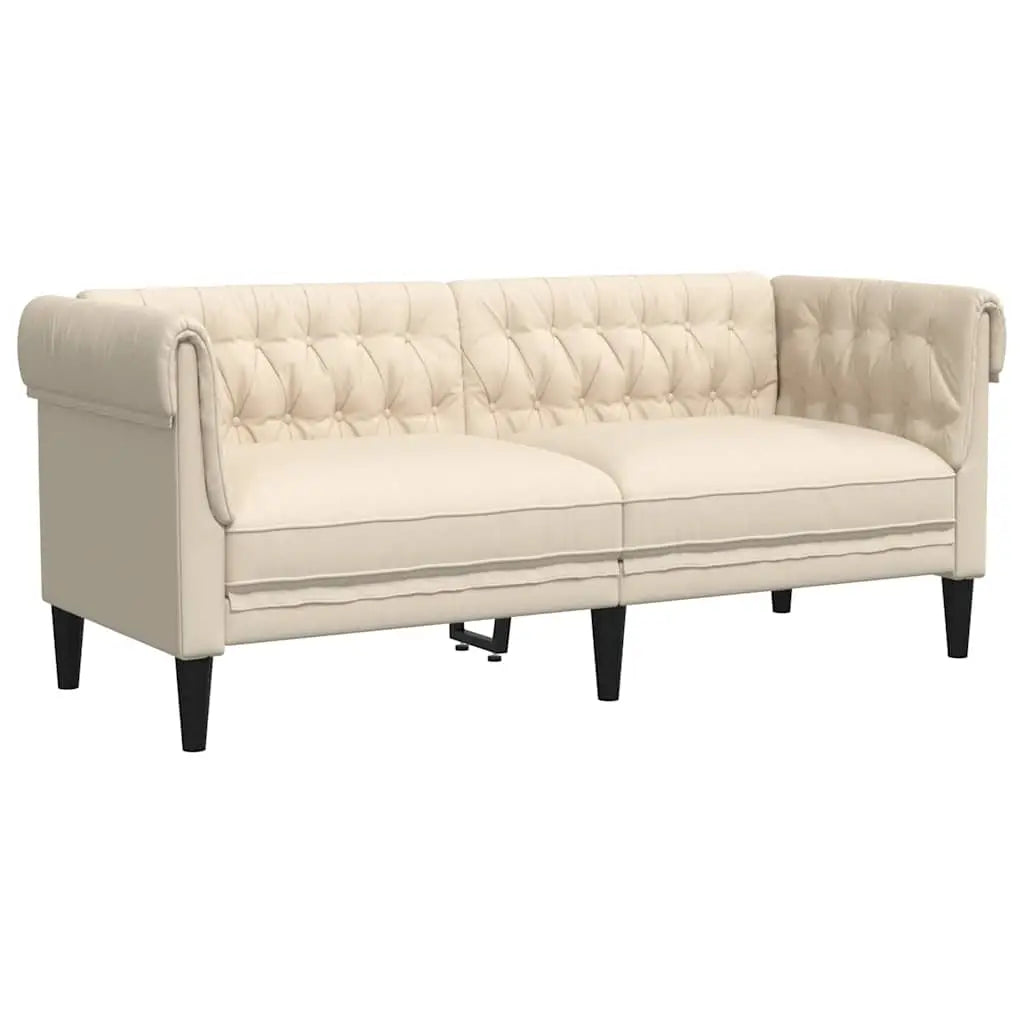 Canapé Chesterfield 2 places lin - XIOS