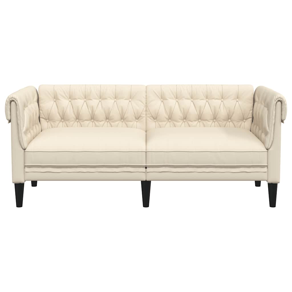 Canapé Chesterfield 2 places lin - XIOS