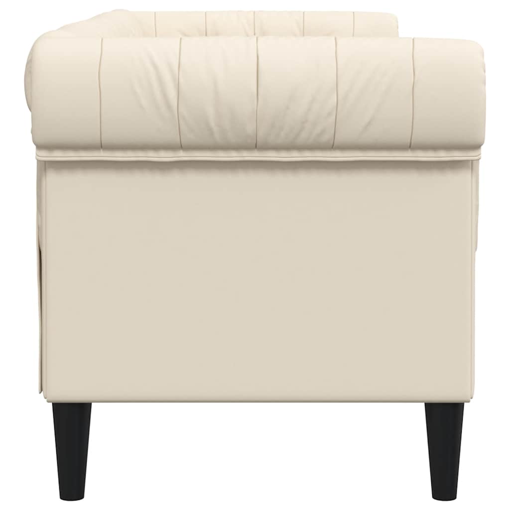 Canapé Chesterfield 2 places lin - XIOS
