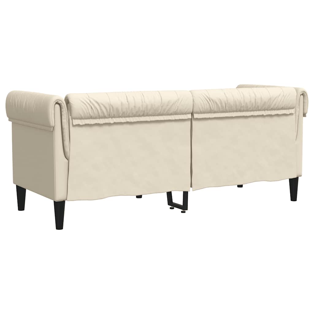 Canapé Chesterfield 2 places lin - XIOS