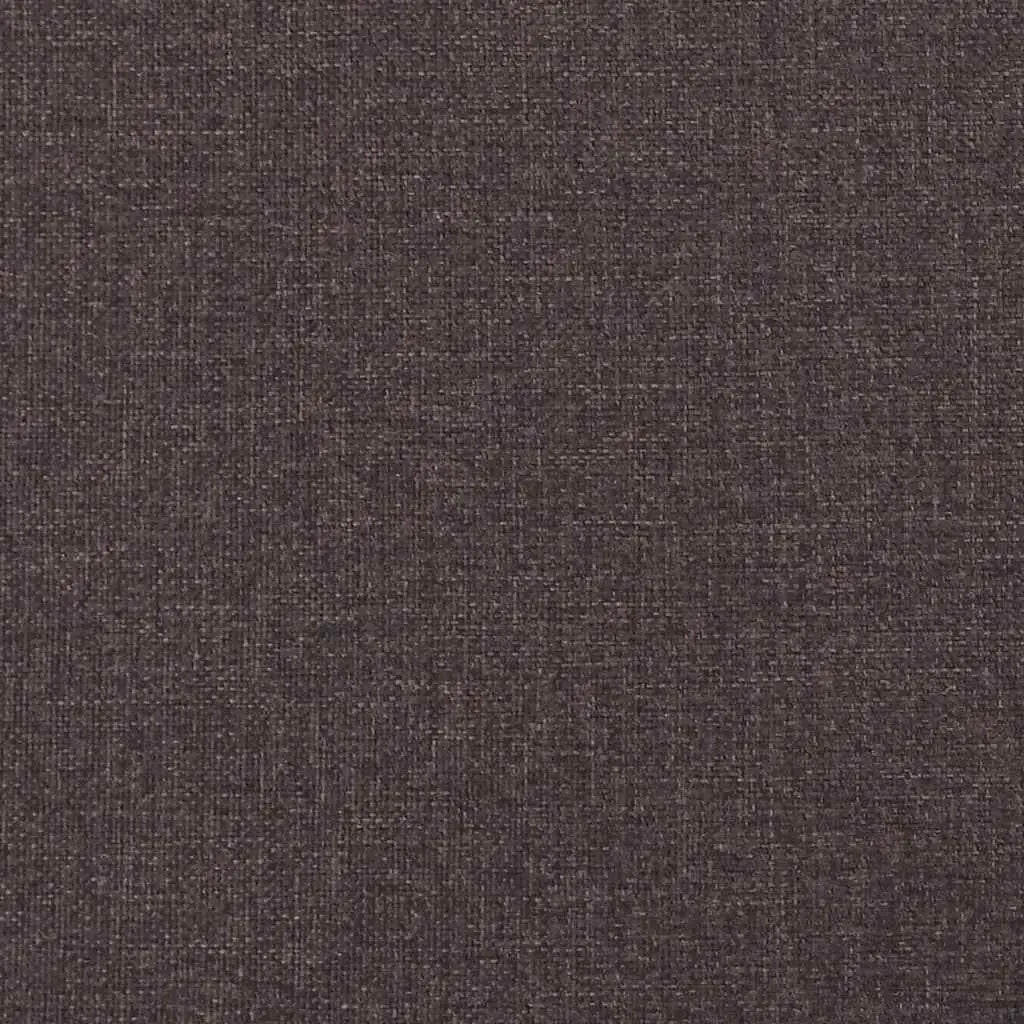 Canapé Chesterfield 3 places marron foncé tissu - XIOS