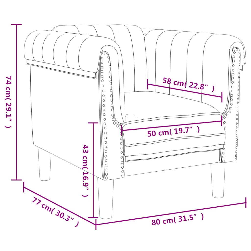 Fauteuil vert foncé velours - XIOS