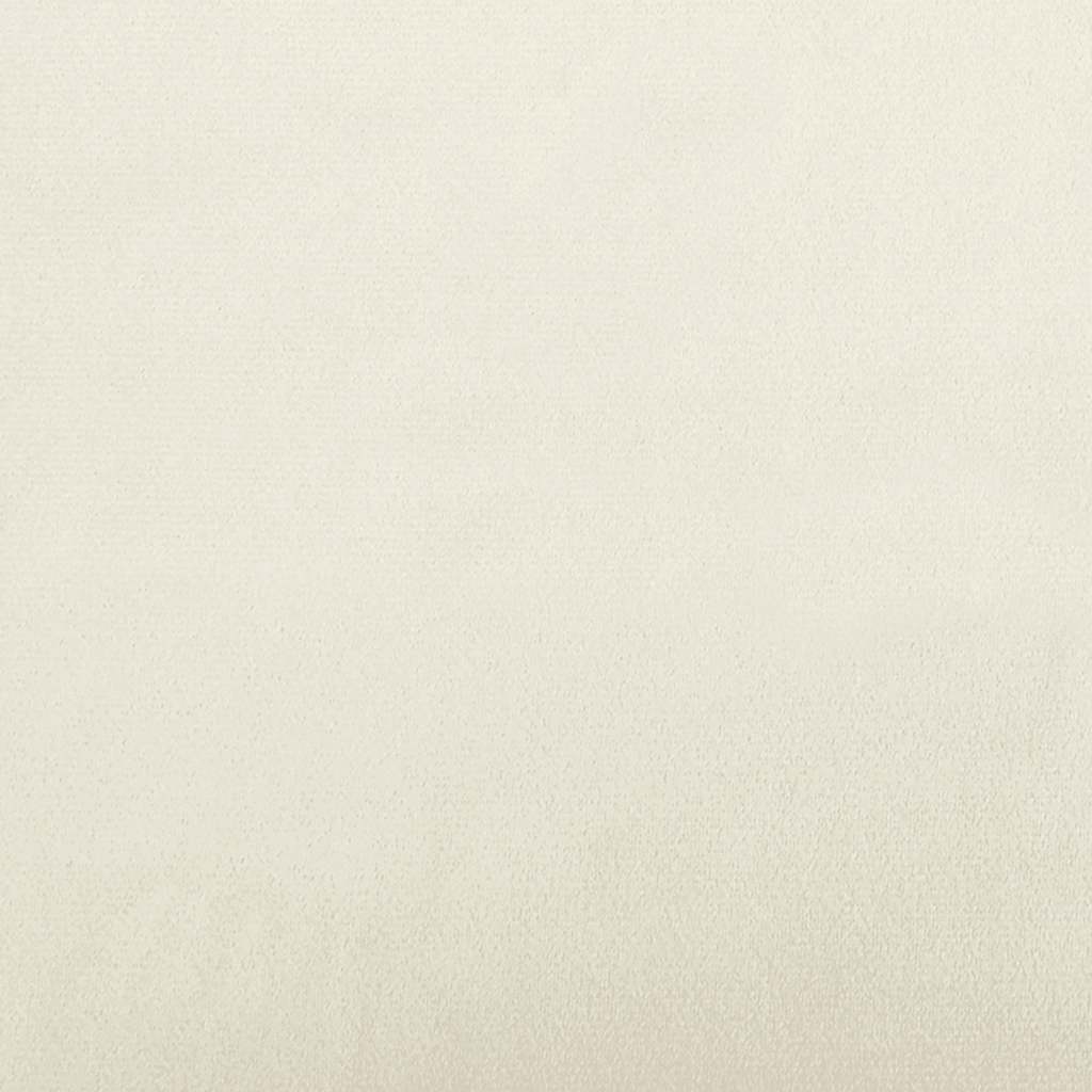 Fauteuil crème velours - XIOS