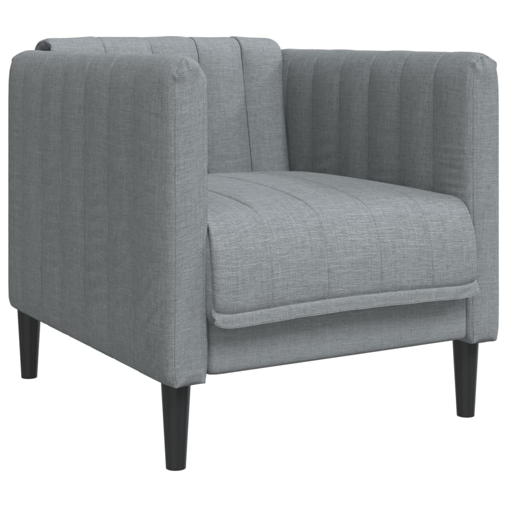 Fauteuil gris clair tissu - XIOS