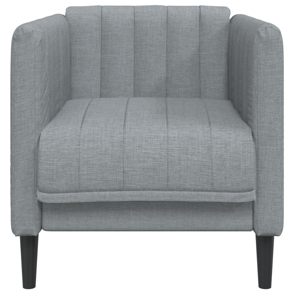 Fauteuil gris clair tissu - XIOS