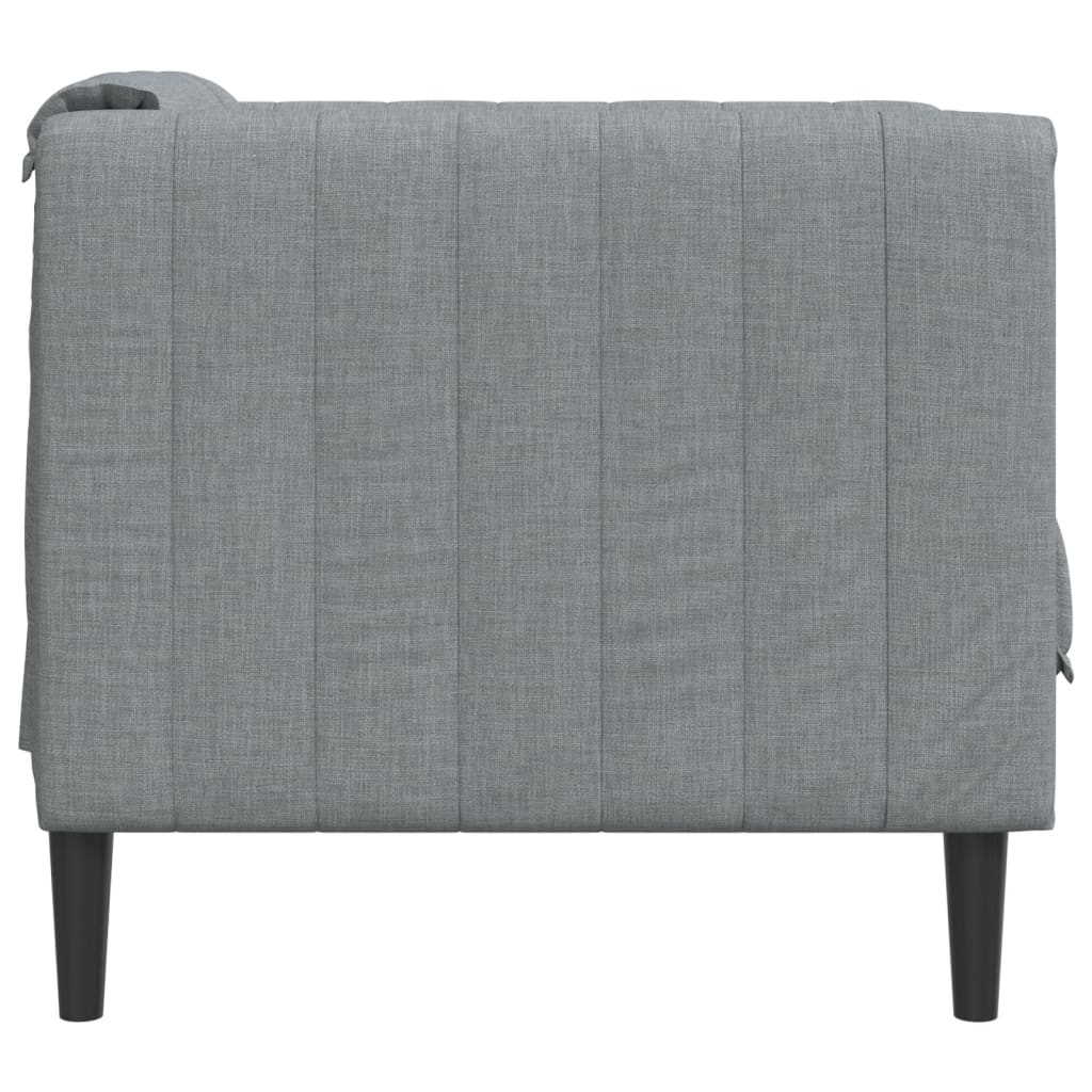 Fauteuil gris clair tissu - XIOS