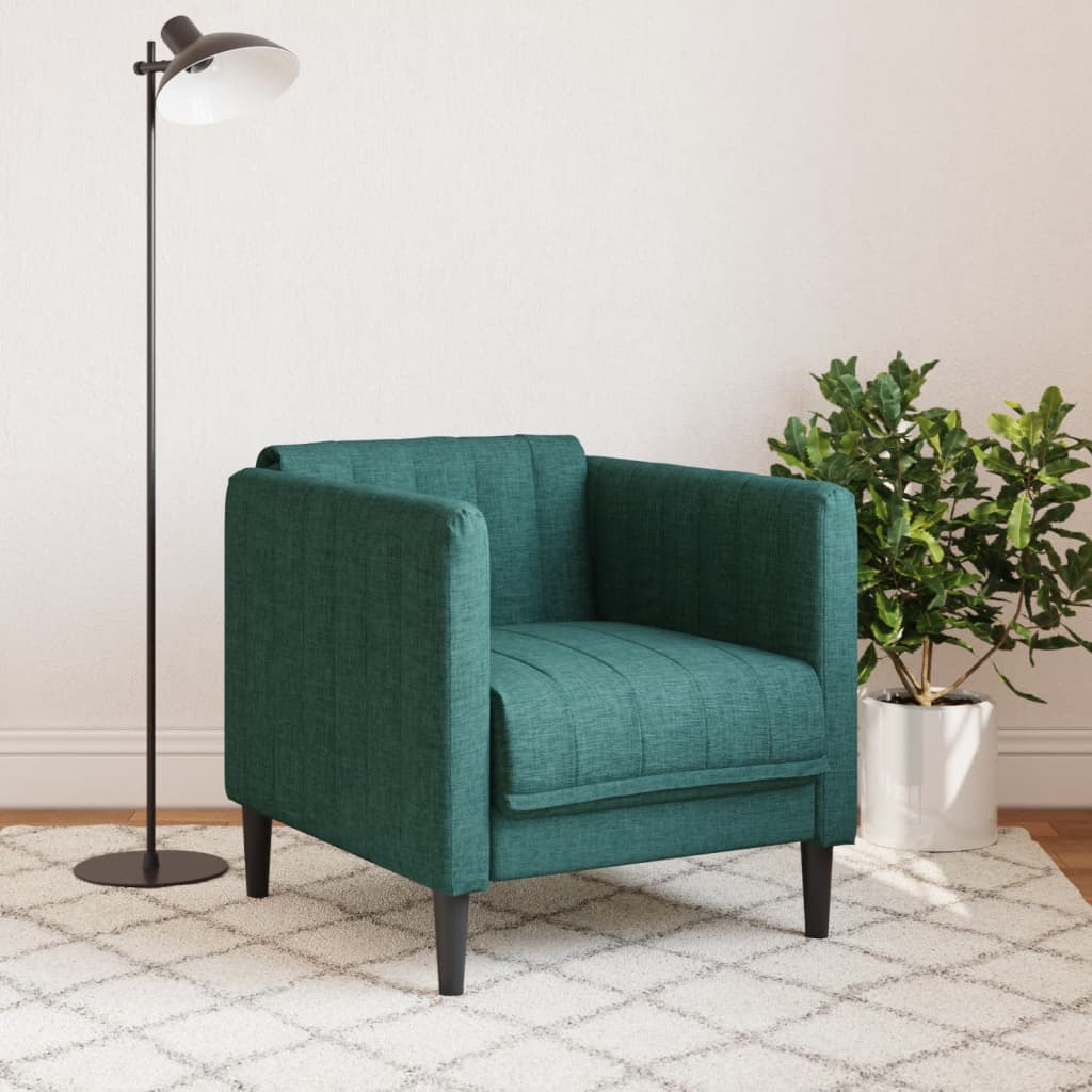 Fauteuil vert foncé tissu - XIOS