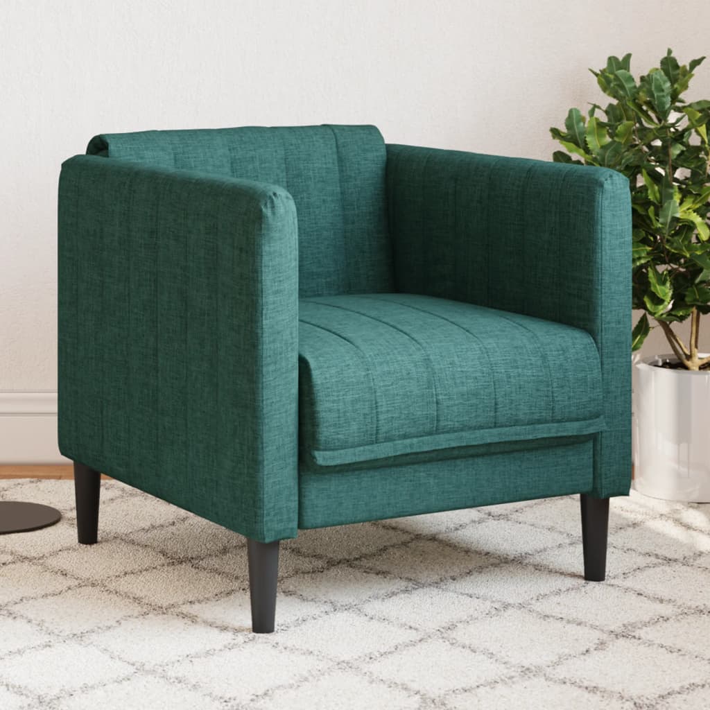 Fauteuil vert foncé tissu - XIOS