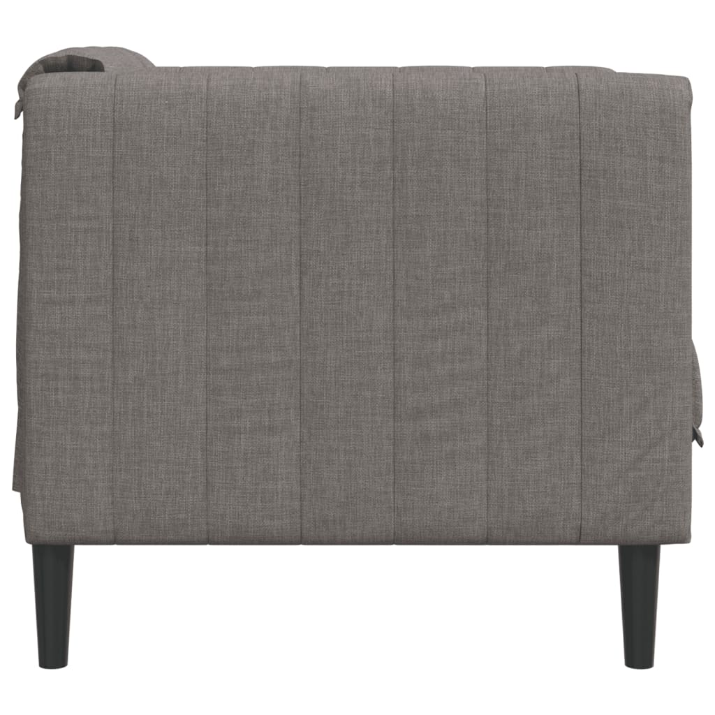 Fauteuil taupe tissu - XIOS