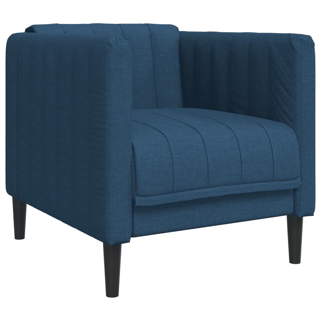 Fauteuil bleu tissu - XIOS