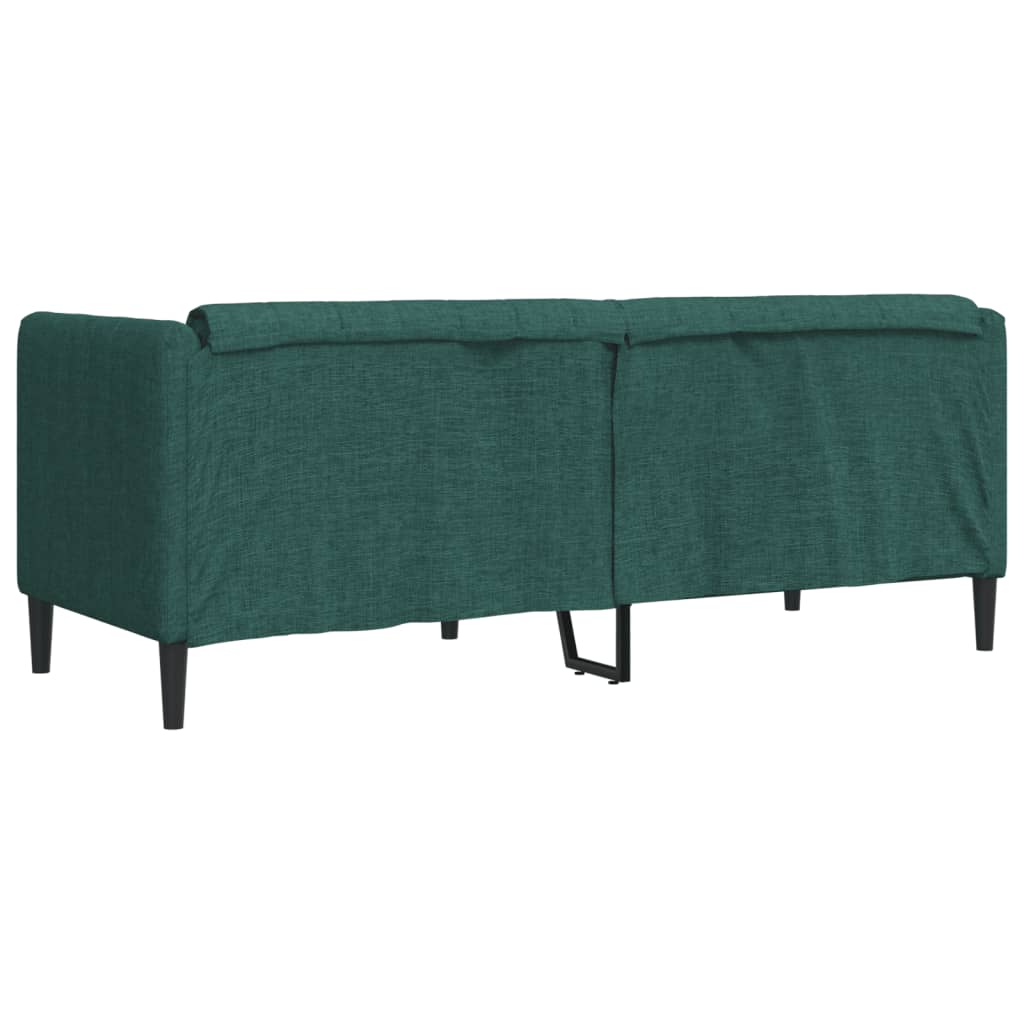 Canapé 2 places vert foncé tissu - XIOS