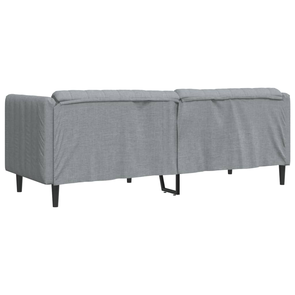 Canapé à 3 places gris clair tissu - XIOS