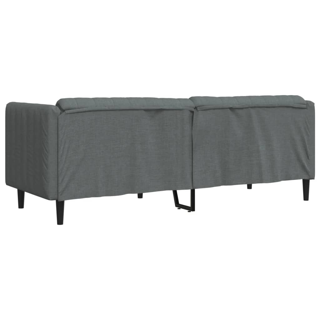 Canapé à 3 places gris foncé tissu - XIOS