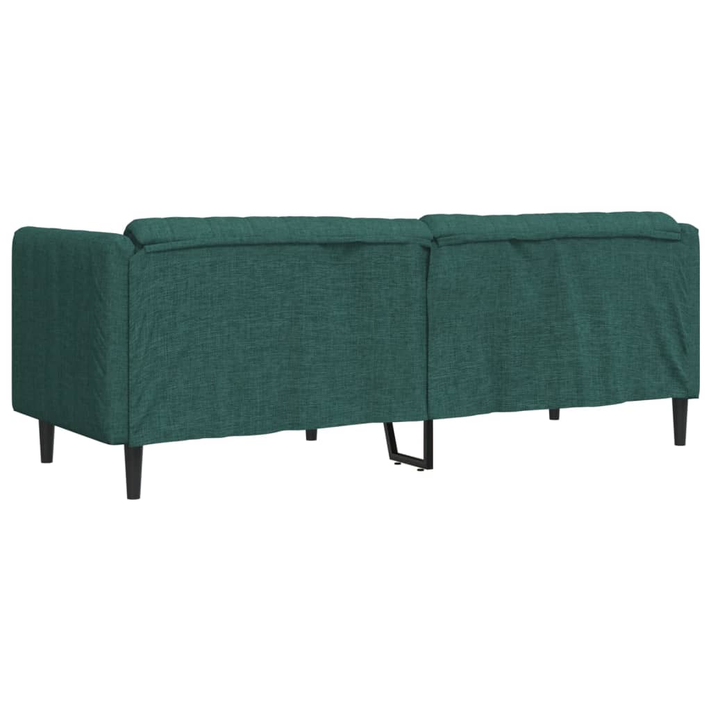 Canapé à 3 places vert foncé tissu - XIOS
