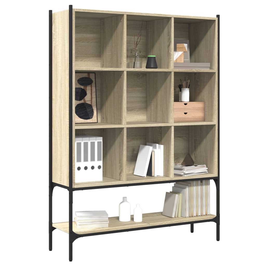 Bibliothèque chêne sonoma 102x30x141,5 cm bois d'ingénierie - XIOS